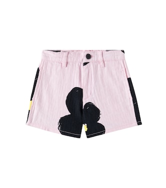 Shorts di jeans con stampa floreale | Marc Jacobs Kids