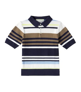 Polo in cotone a nido d’ape a righe | Scotch & Soda Kids