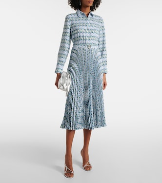 Printed twill midi dress | Tory Burch