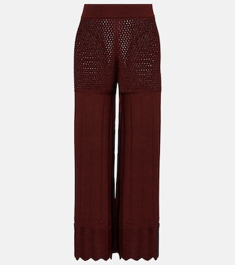 Pantalones anchos Récit en mezcla de algodón | Eres