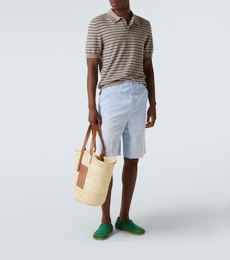 Polo en mezcla de algodón a rayas | Loewe