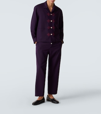 Astor wool wide-leg pants | Bode