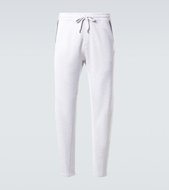 Cotton-blend jersey sweatpants | Brunello Cucinelli
