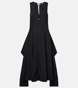 Cotton poplin wrap dress | Loewe