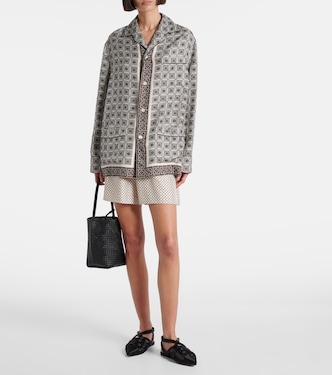 Lian printed silk twill shirt | Loro Piana