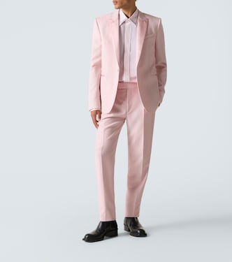 Pantalones slim de lana y mohair | McQueen