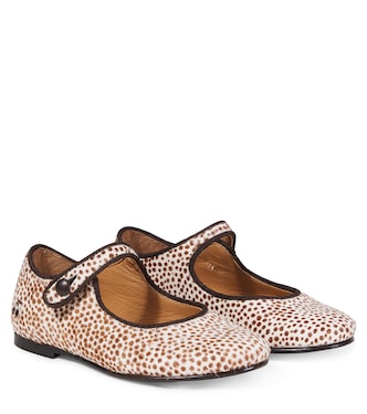 Ella leopard-print calf hair Mary Jane flats | Bonpoint