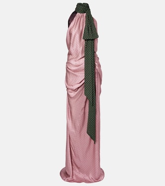 Robe longue imprimée en soie | Dries Van Noten