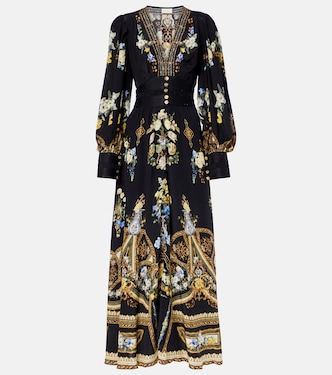 Ottoman Elegance floral silk maxi dress | Camilla