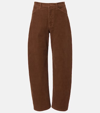 Tribeca cotton-blend corduroy barrel-leg pants | Nili Lotan