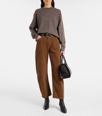 Tribeca cotton-blend corduroy barrel-leg pants | Nili Lotan