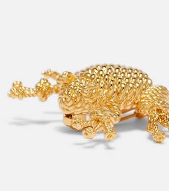 Braided gold-plated brooch | Loewe