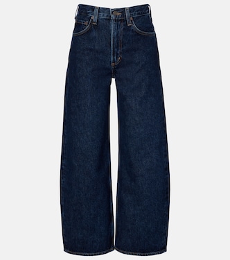 Low Curve cropped mid-rise barrel-leg jeans | Agolde
