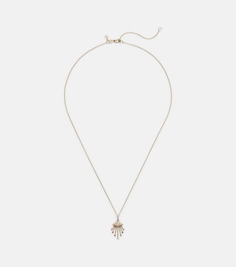 UFO 14kt gold pendant necklace with diamonds | Sydney Evan