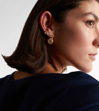 Ohrringe Moon aus 14kt Gelbgold mit Diamanten | Sydney Evan