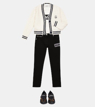 Wool knitted cardigan | Dolce&Gabbana Kids