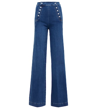 Jeans anchos Sailor Snap de tiro alto | Frame