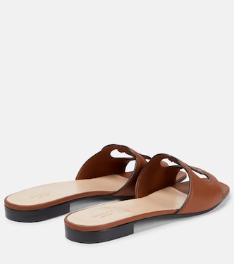 Mules Interlocking G en cuir | Gucci