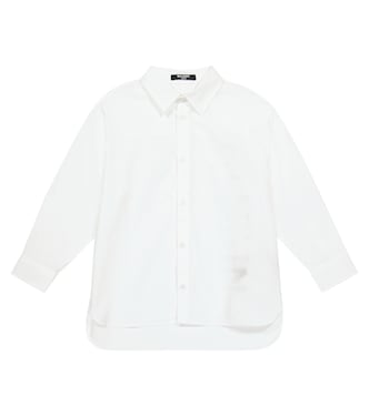 Camicia in cotone con logo | Balmain Kids