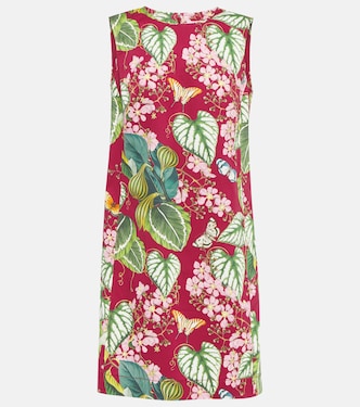Floral cotton-blend minidress | Oscar de la Renta