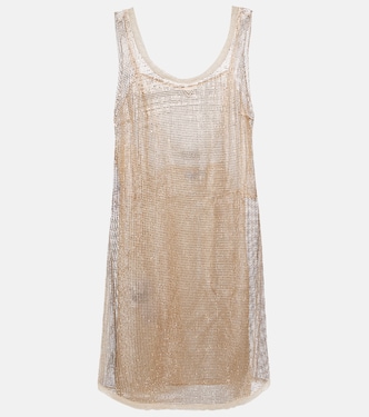 Verziertes Minikleid aus Mesh | Prada