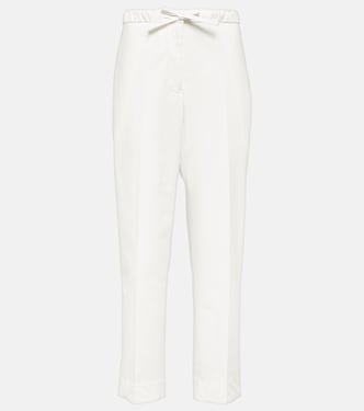 Pantalon droit raccourci en coton | Jil Sander
