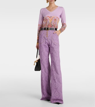 Jersey de mezcla de seda estampado | Etro