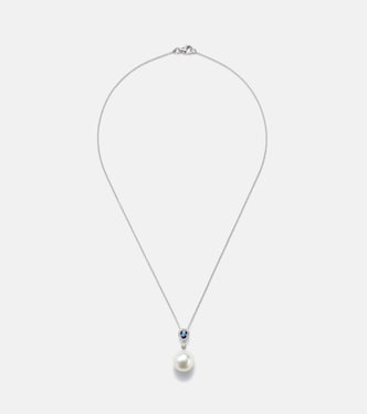 Romance 18kt white gold necklace with sapphires and gemstones | Bucherer Fine Jewellery