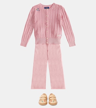 Cardigan brodé en coton | Polo Ralph Lauren Kids