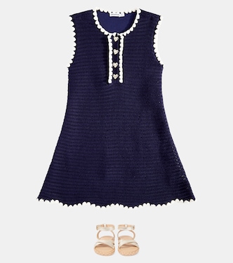Abito in crochet di misto cotone | Self-Portrait Kids