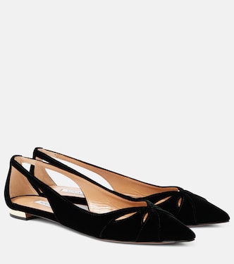 Ballerine Moves in velluto con cut-out | Aquazzura