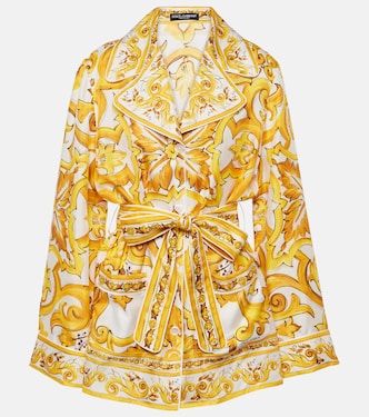 Majolica silk twill blouse | Dolce&Gabbana