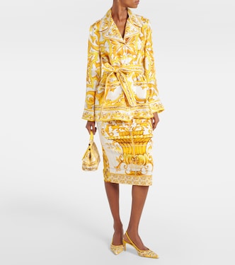 Blouse Majolica en soie | Dolce&Gabbana