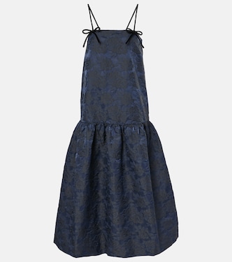 Abito midi in jacquard con stampa | Ganni