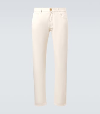 Gerade Hose aus Baumwolle und Seide | Giorgio Armani