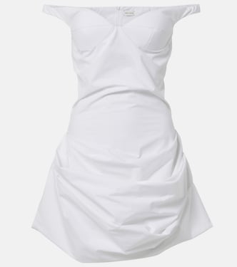 Off-shoulder cotton minidress | Magda Butrym