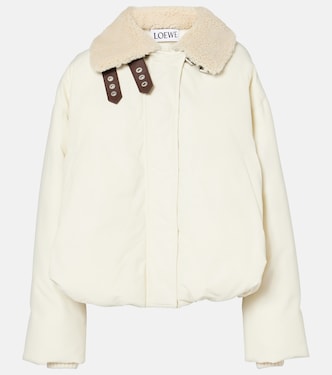 Wattierte Jacke mit Shearling | Loewe