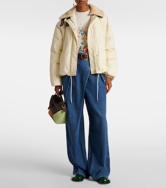 Wattierte Jacke mit Shearling | Loewe