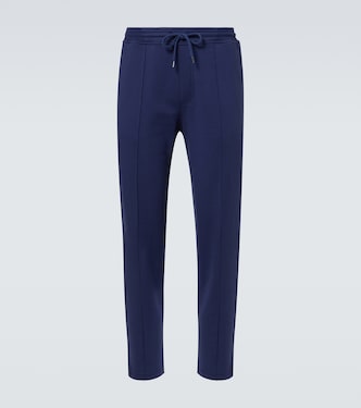 Cotton-blend jersey sweatpants | Brunello Cucinelli