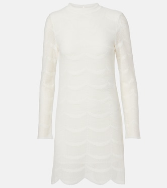 Knitted scalloped cotton and silk minidress | Tom Ford