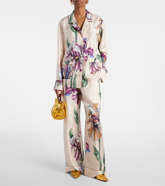 Camisa de seda floral | La DoubleJ