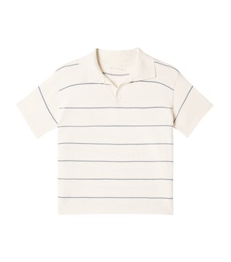 Chandler striped cotton-blend polo shirt | Rylee + Cru