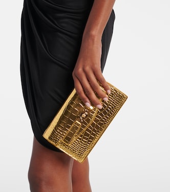 Borsa a spalla Medusa '95 in pelle metallizzata | Versace