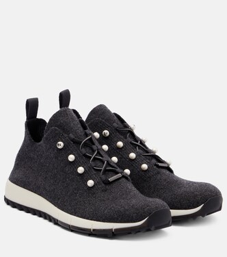Verzierte Sneakers Veles aus Kaschmir | Jimmy Choo