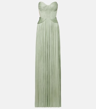 Kamina cutout silk tulle bustier gown | Maria Lucia Hohan
