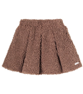 Isabelle pleated teddy skirt | Donsje