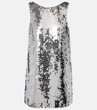 Vestido corto con lentejuelas y espalda abierta | Dolce&Gabbana