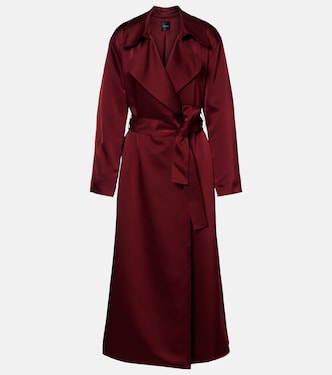Barb satin wrap coat | Leset