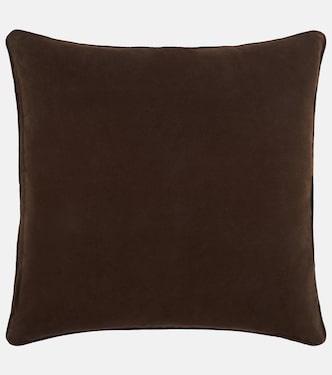 Cotton and silk velvet cushion | Les-Ottomans