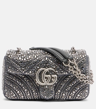 GG Marmont Medium leather shoulder bag | Gucci